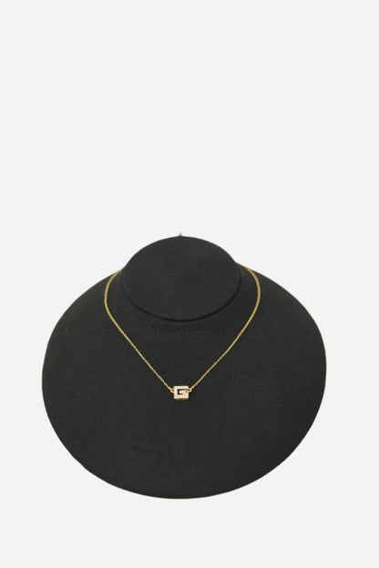 Givenchy G Rhinestone Necklace