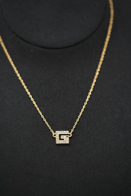 Givenchy G Rhinestone Necklace