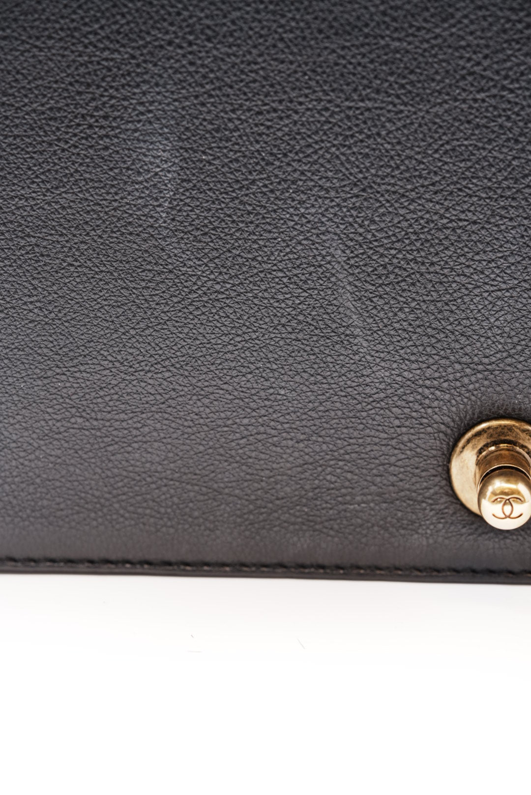 Pre-Owned CHANEL Goat Hair Medium Boy Flap Bag