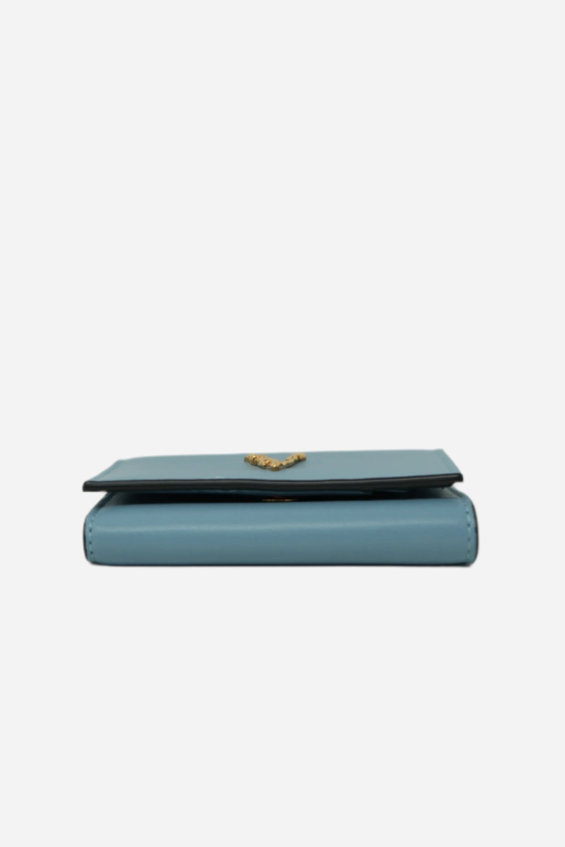 Versace Blue Compact Wallet