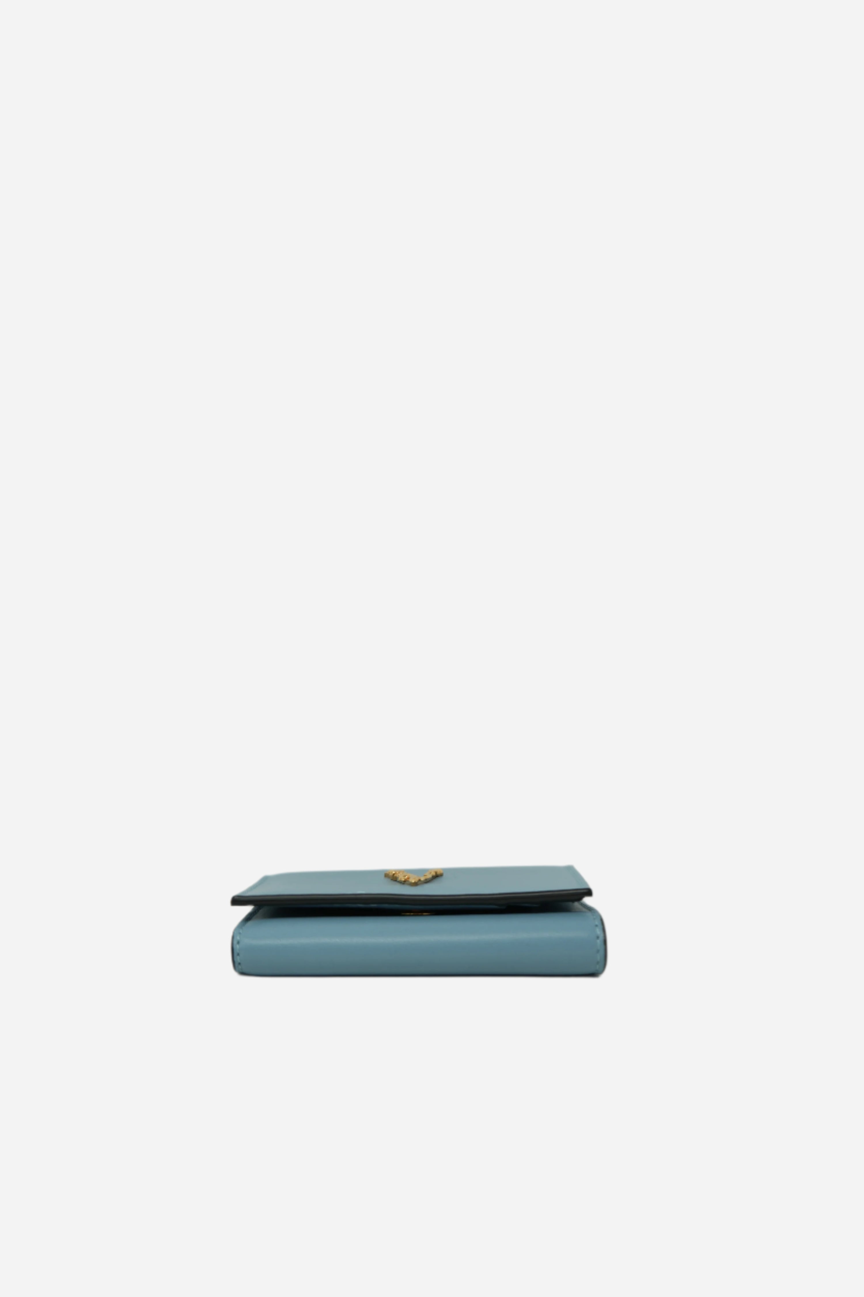 Versace Blue Compact Wallet