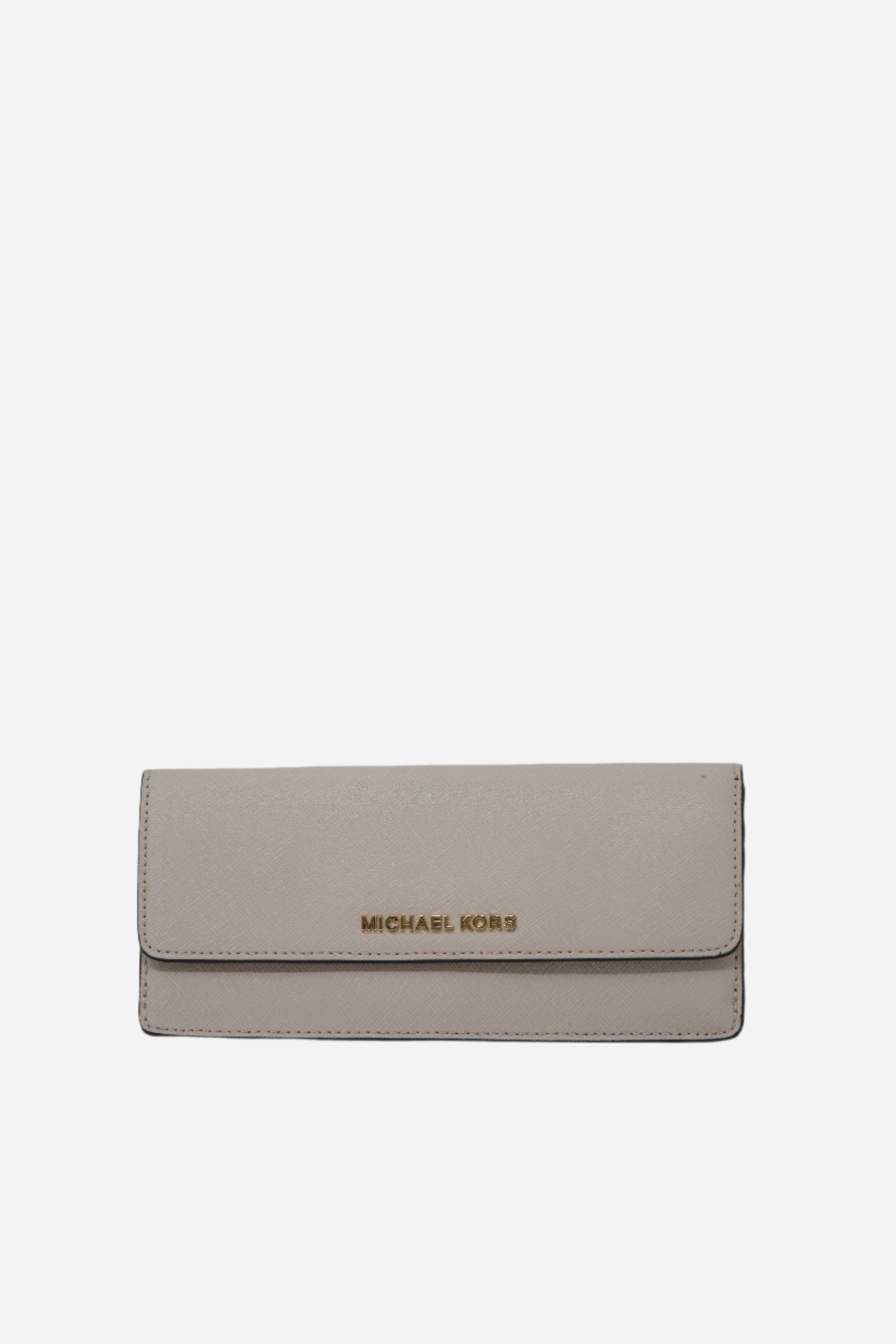 Michael Kors Beige Long Flao Wallet