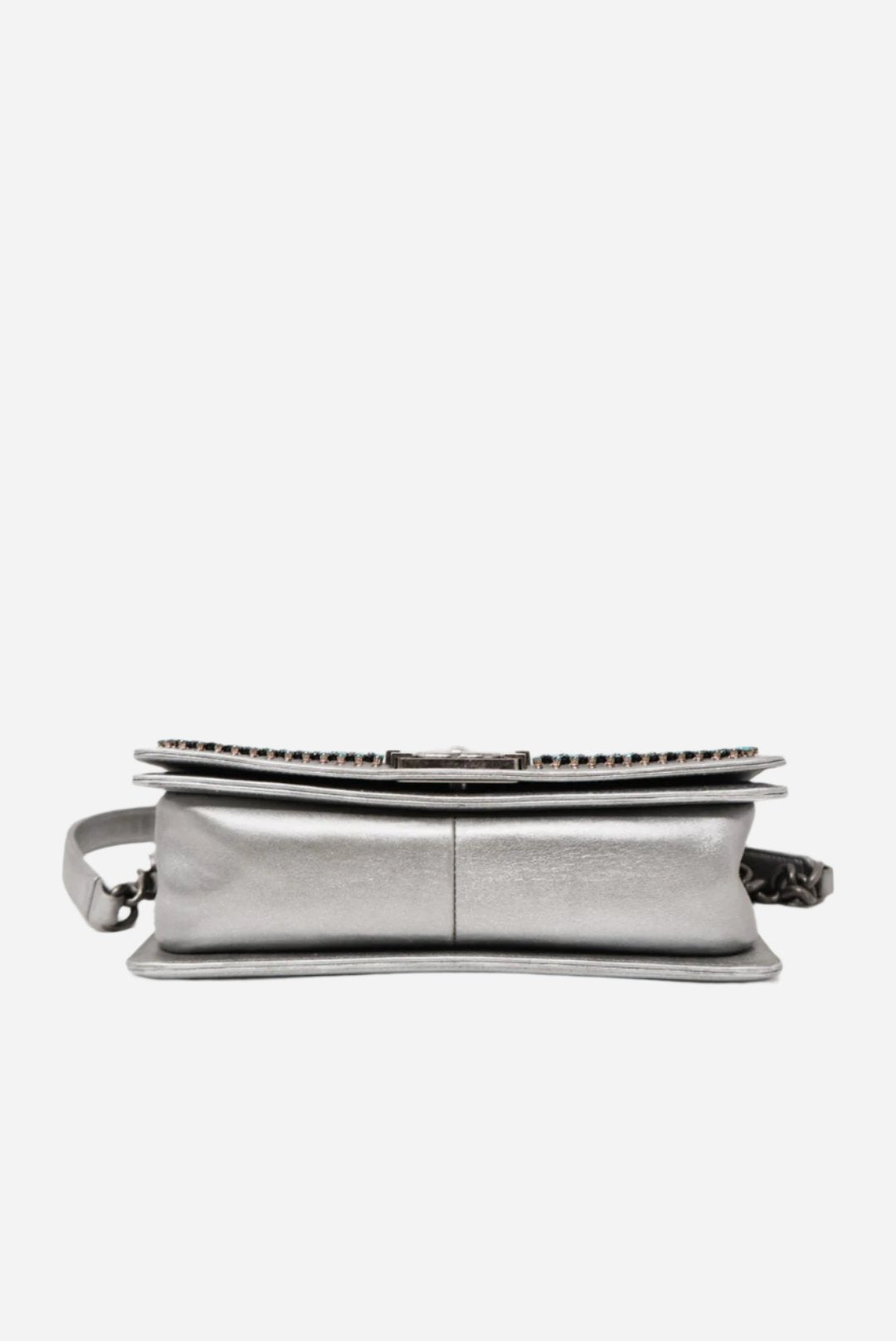 Pre-Owned Chanel Metallic Lambskin Medium Boy Flap 2014-2015