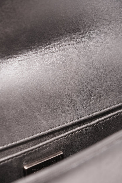 Pre-Owned Chanel Metallic Lambskin Medium Boy Flap 2014-2015