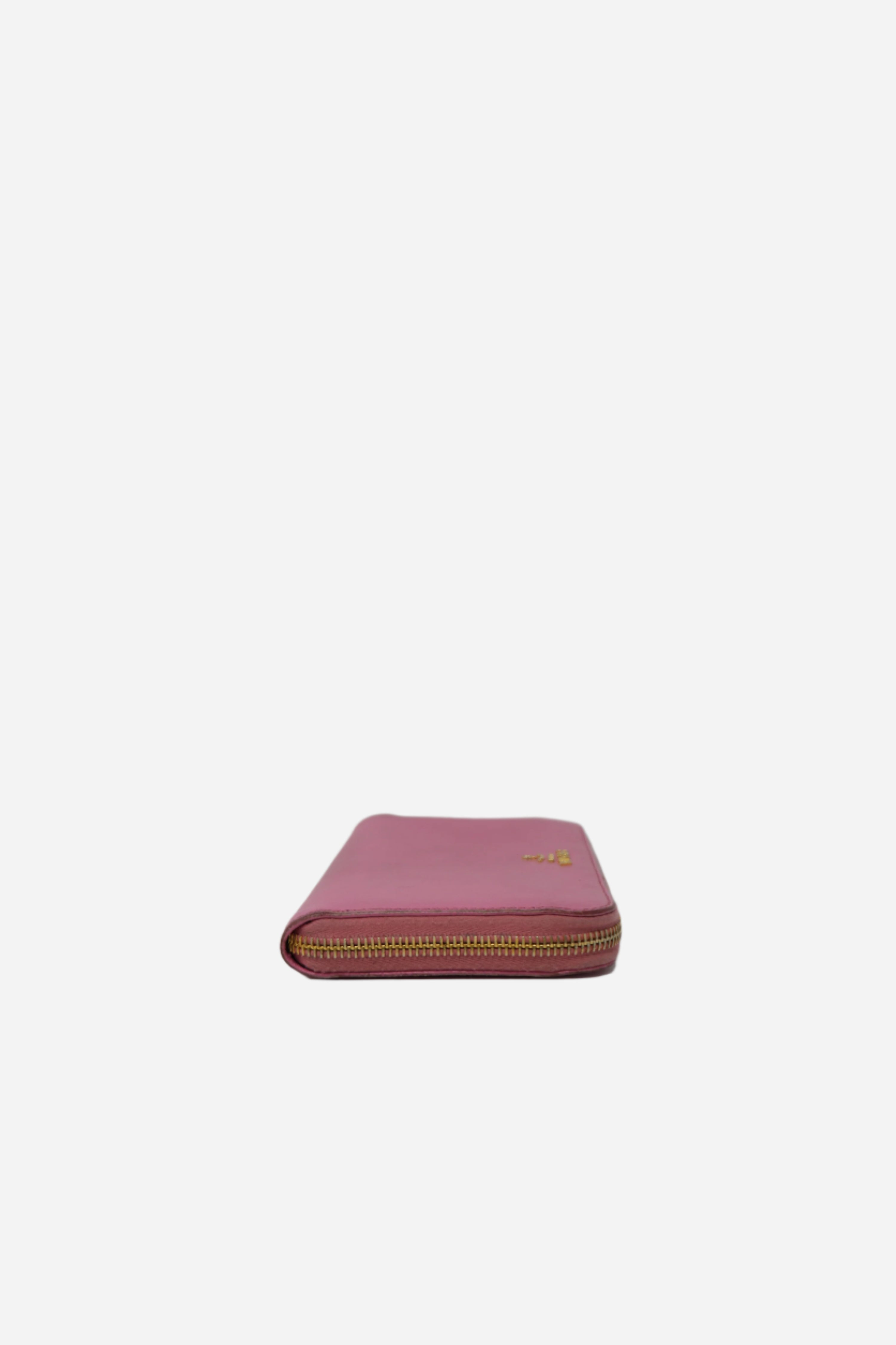 Prada Saffiano Long Zipped Wallet