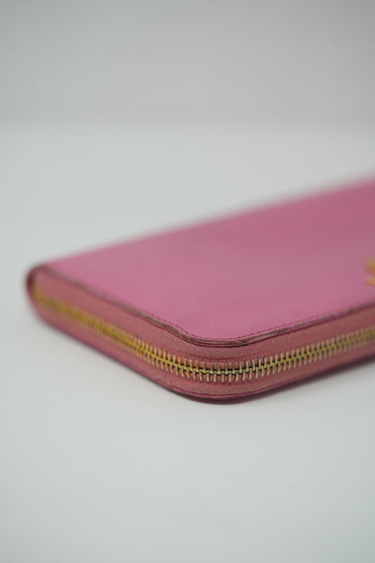 Prada Saffiano Long Zipped Wallet