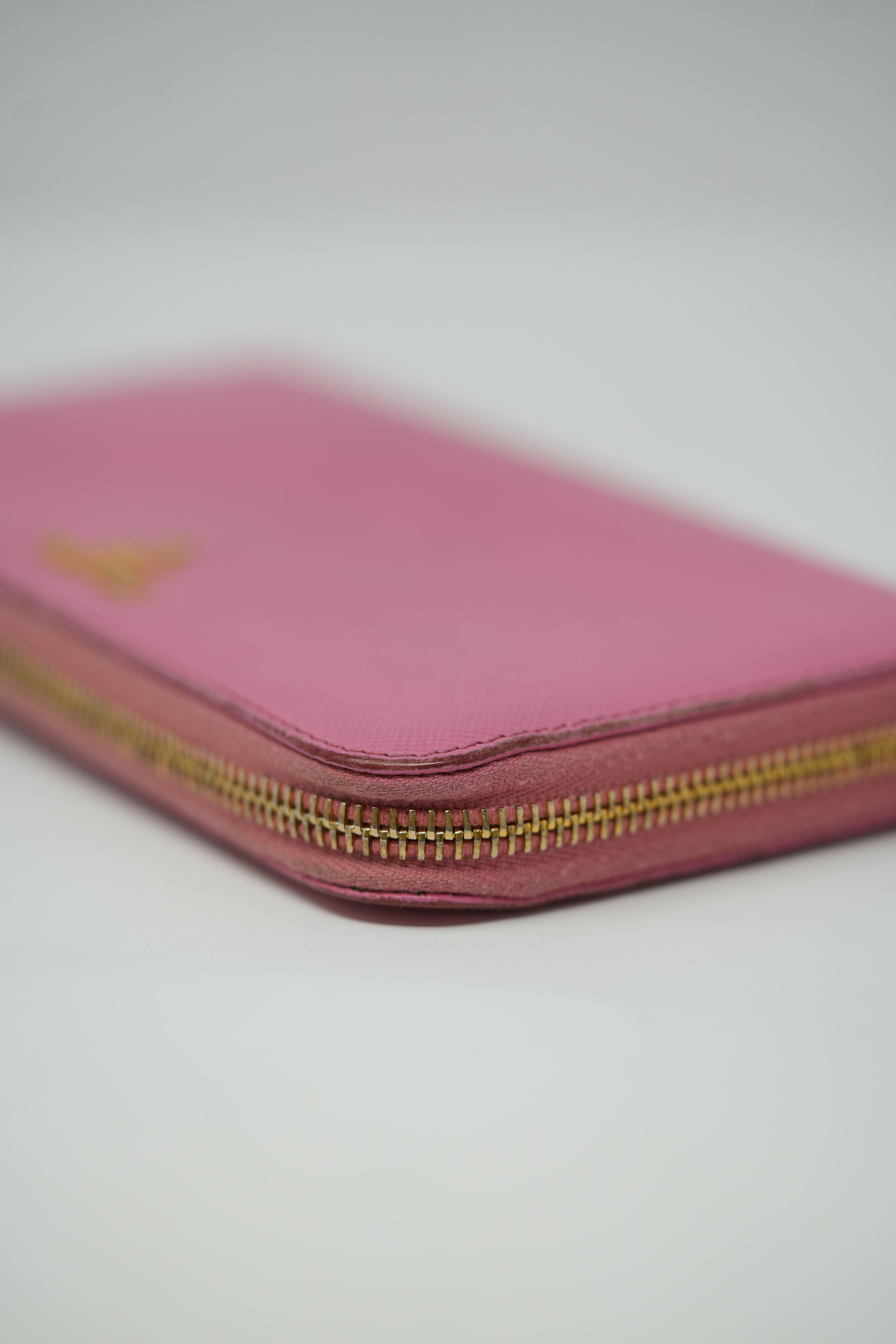 Prada Saffiano Long Zipped Wallet