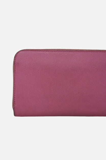 Prada Saffiano Long Zipped Wallet