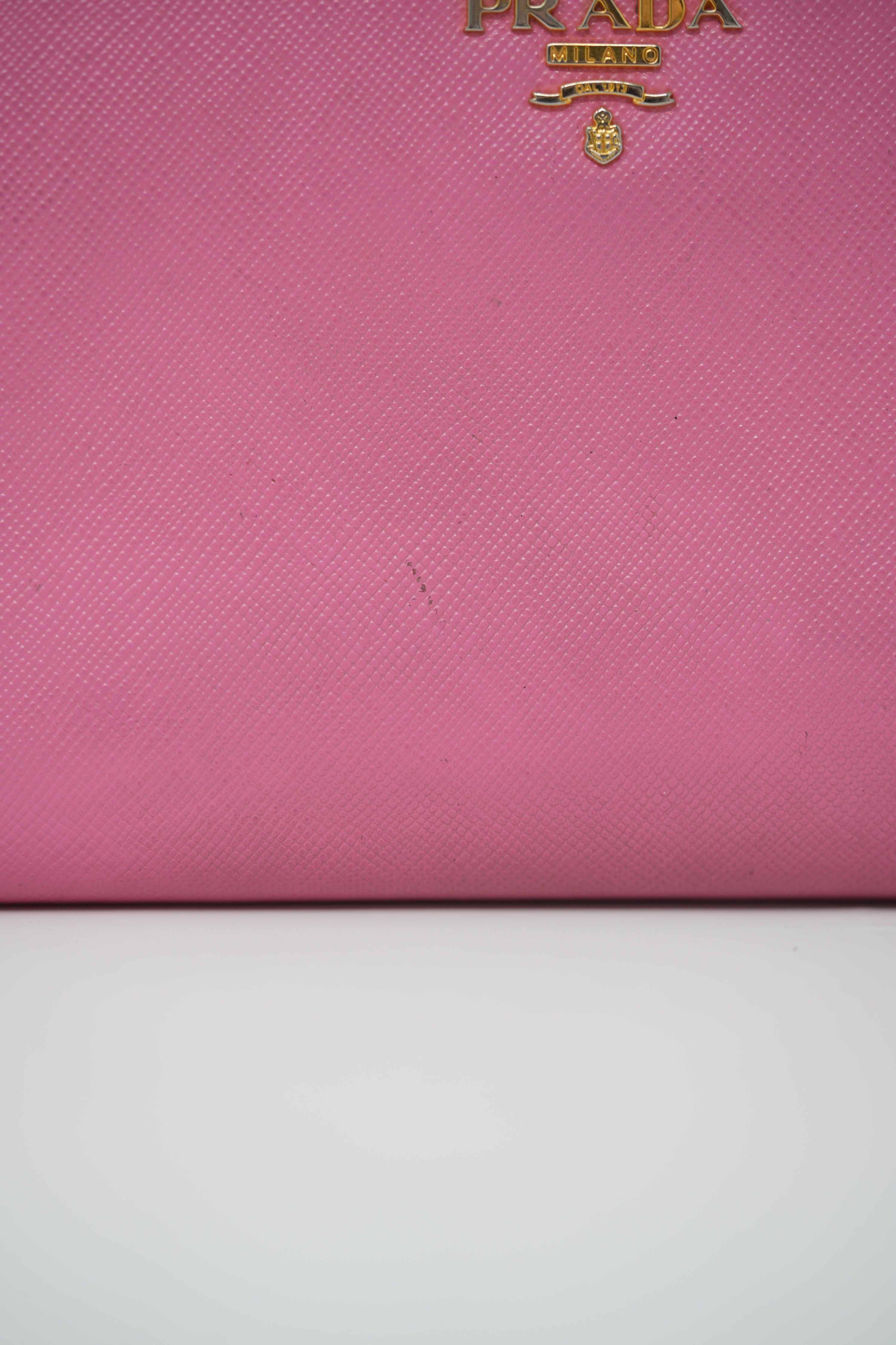 Prada Saffiano Long Zipped Wallet