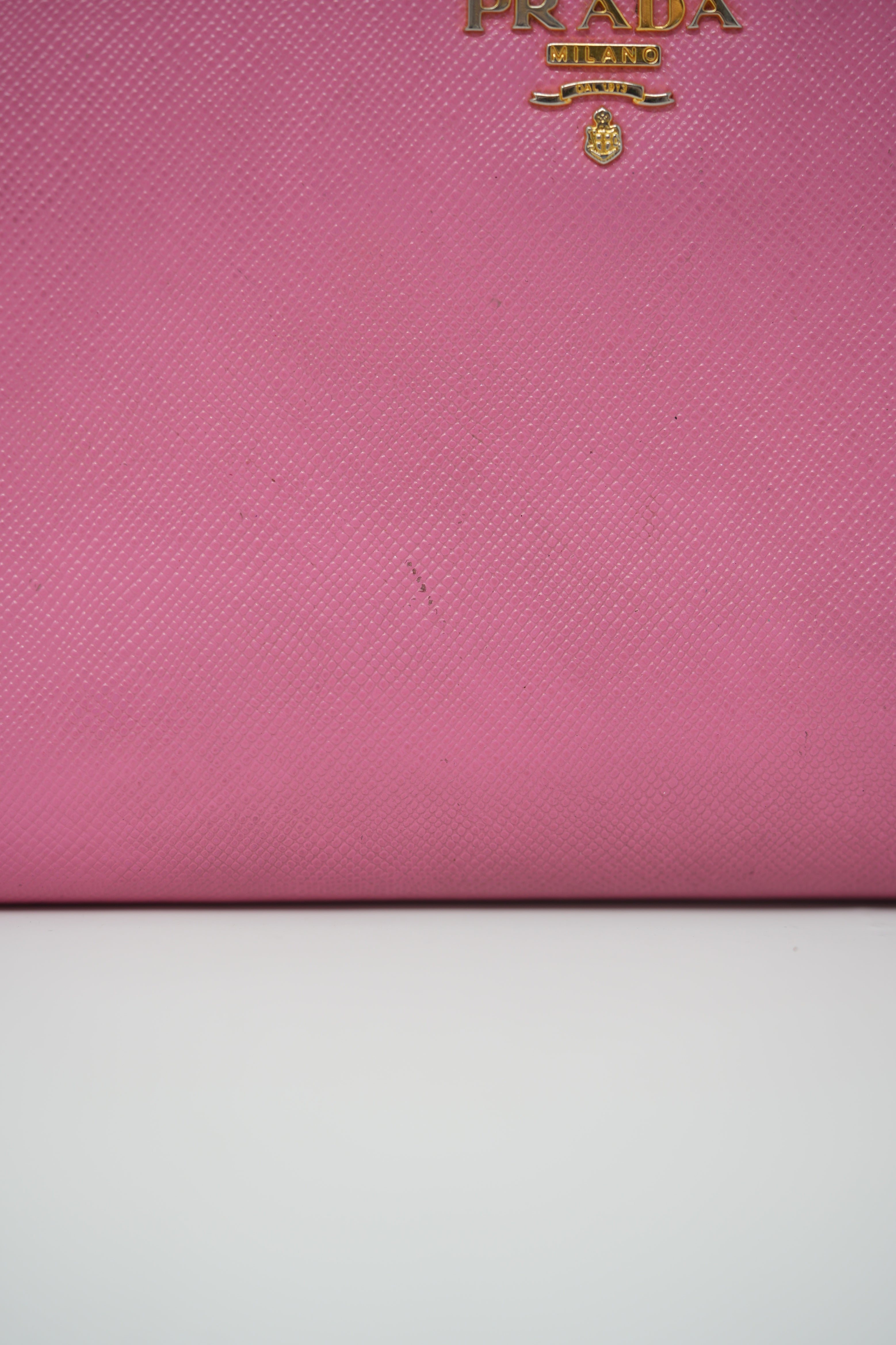 Prada Saffiano Long Zipped Wallet