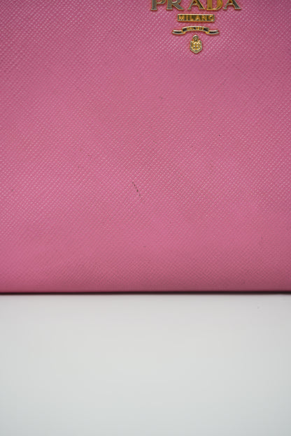 Prada Saffiano Long Zipped Wallet