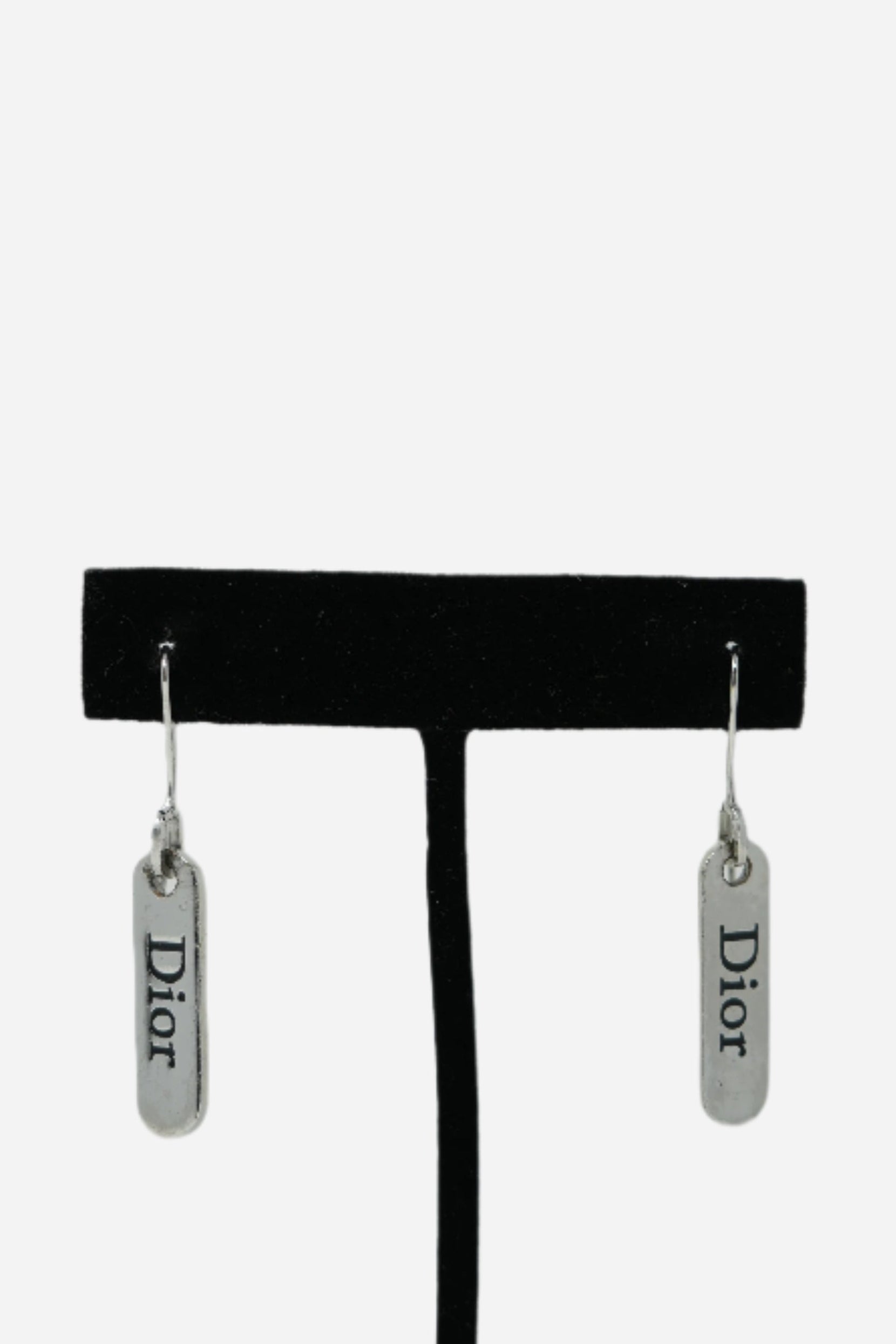 Dior Vintage Logo Dangle Earrings