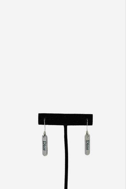 Dior Vintage Logo Dangle Earrings