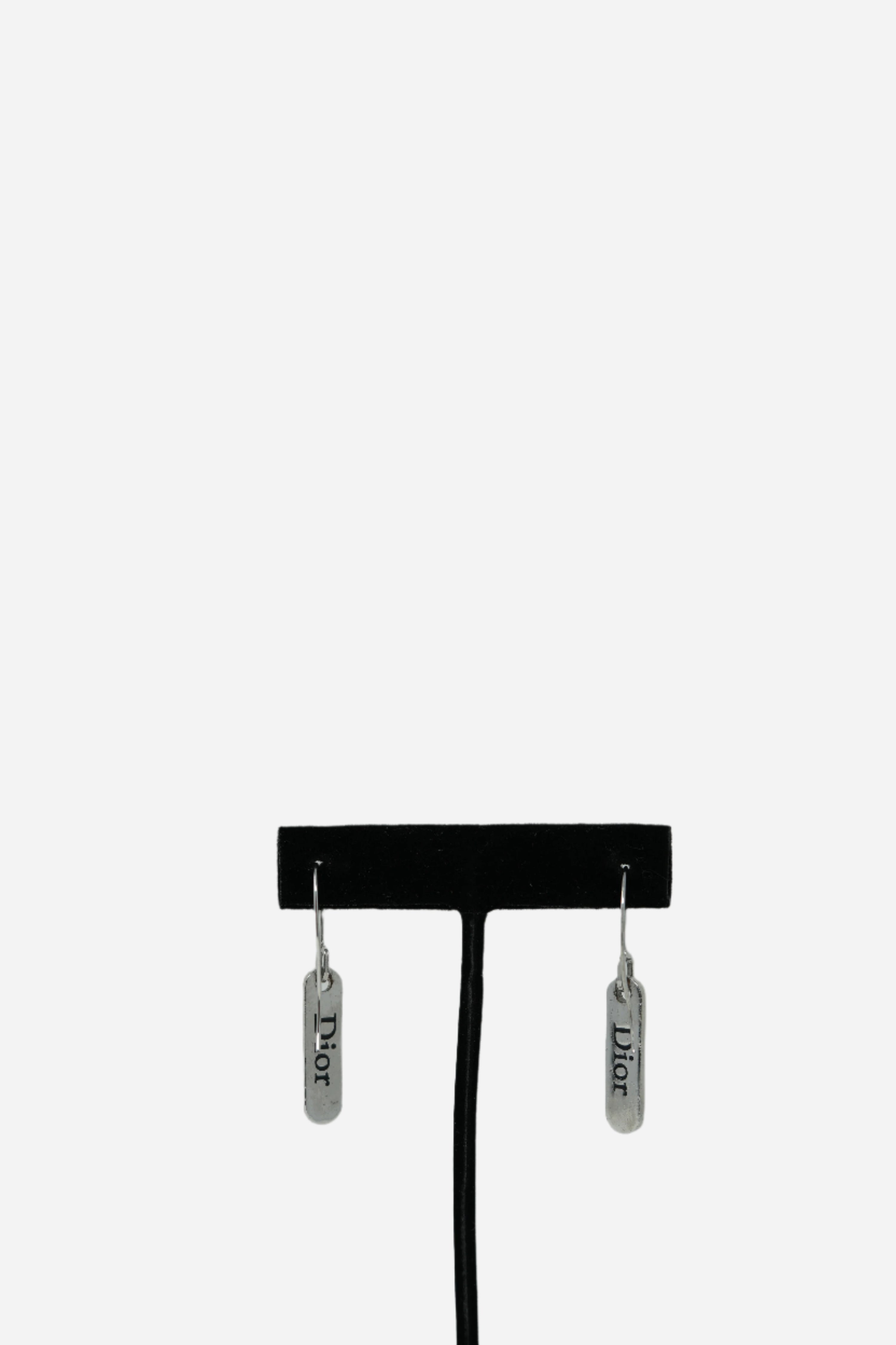 Dior Vintage Logo Dangle Earrings
