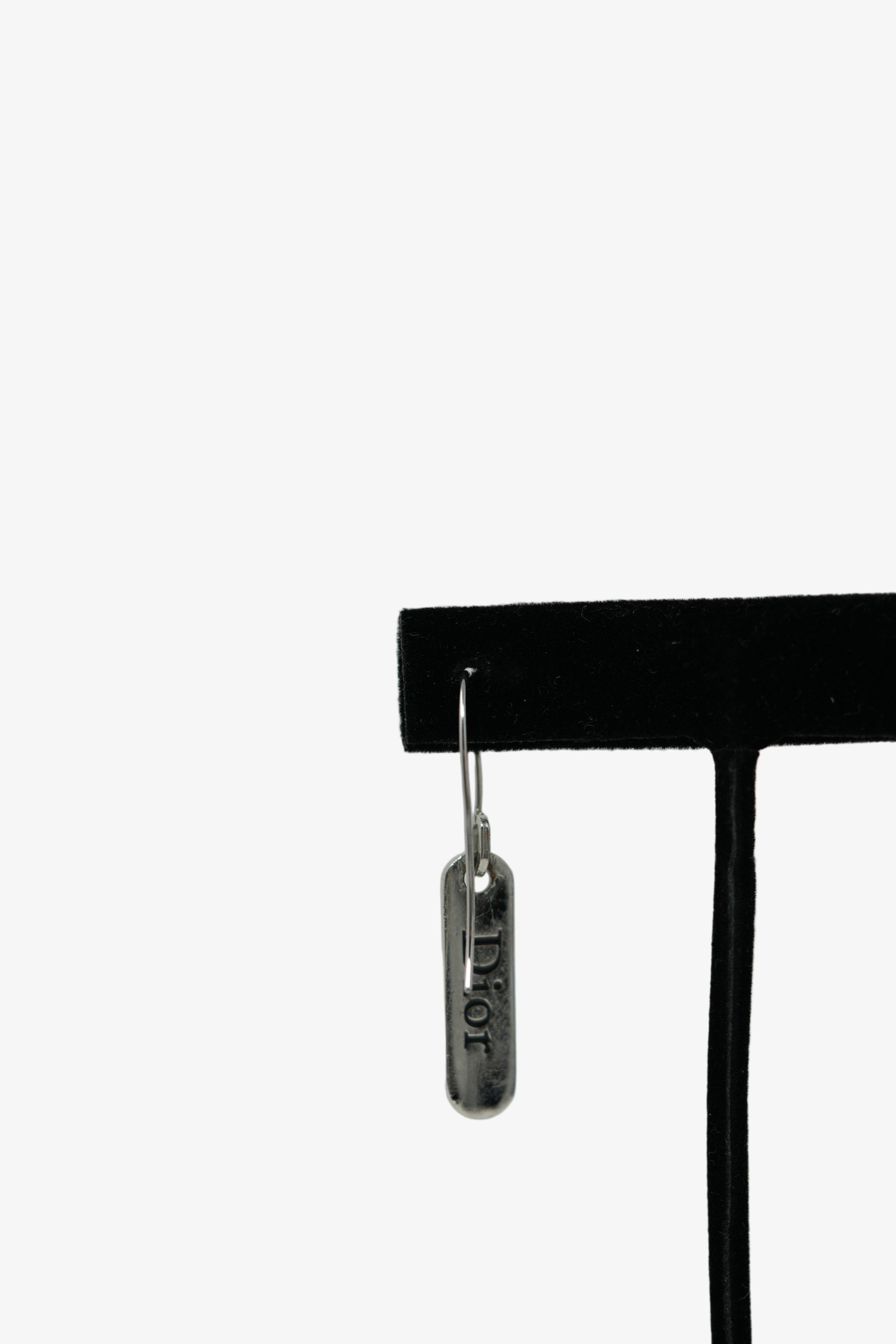 Dior Vintage Logo Dangle Earrings