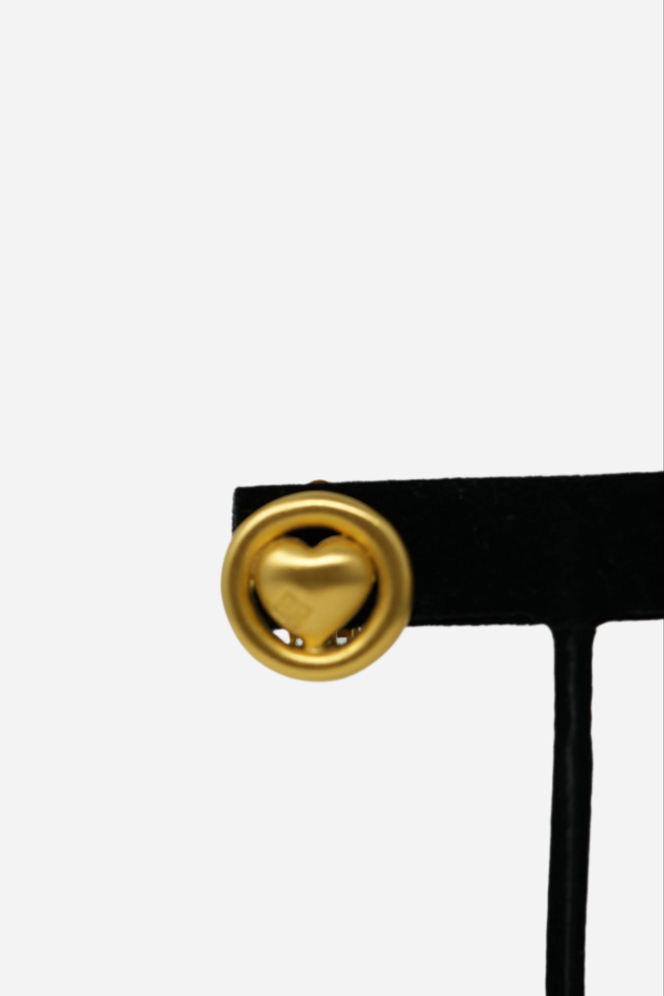 Givenchy Round Heart Earrings Clip-On
