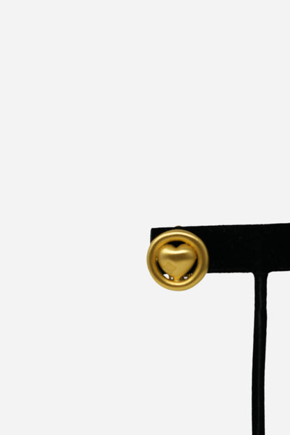 Givenchy Round Heart Earrings Clip-On