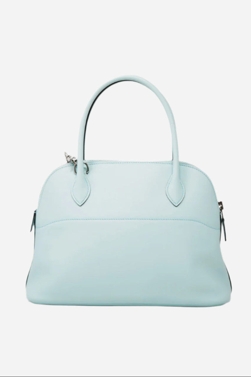 Hermes 2017 Blue Swift Leather Bolide 27 Handbag