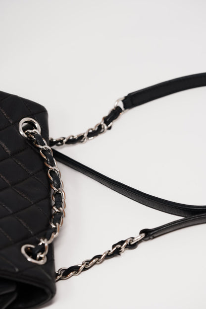 Pre-Owned Chanel 2016 Quilted Lambskin Black Backpack