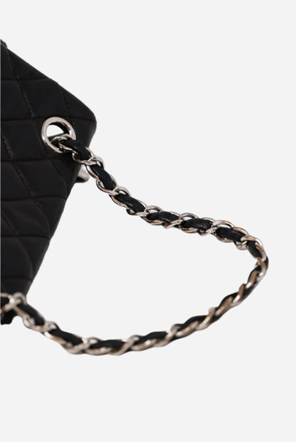 Pre-Owned Chanel 2016 Quilted Lambskin Black Backpack