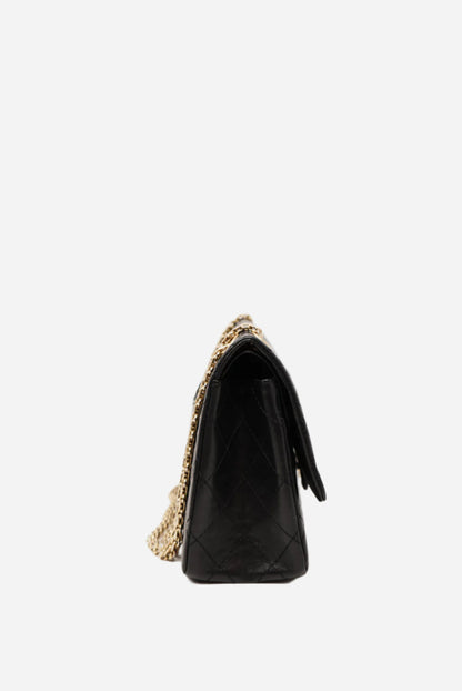Pre-Owned Chanel Large 2.55 Handbag Black 2013-2014