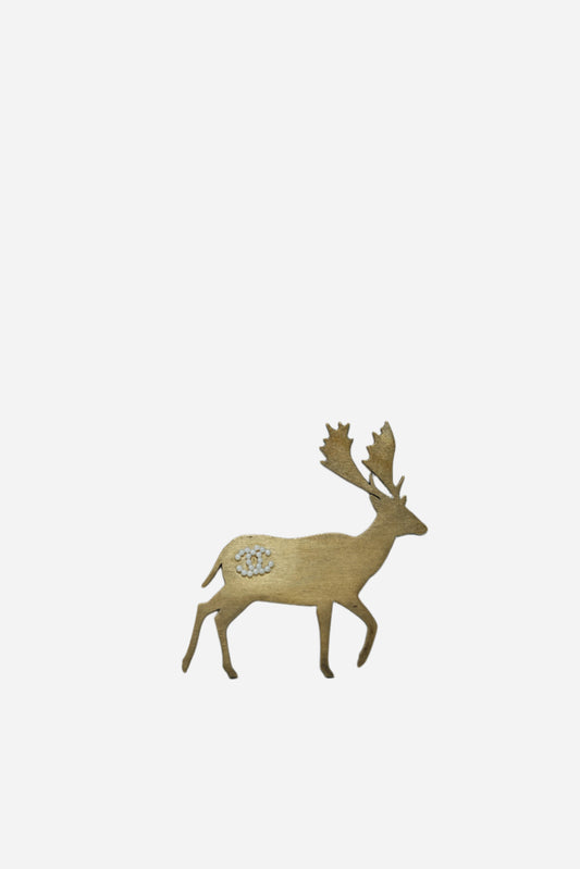 Pre-owned Chanel Deer Brooch