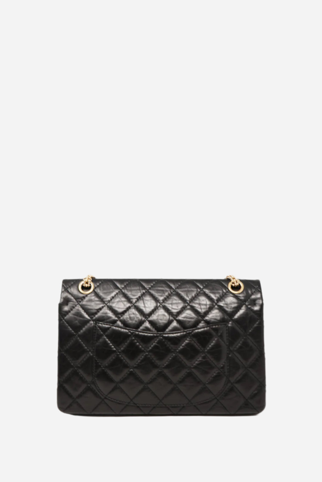 Pre-Owned Chanel Large 2.55 Handbag Black 2013-2014