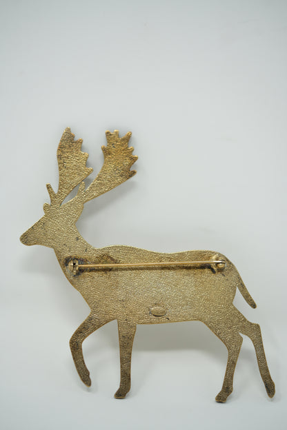 Pre-owned Chanel Deer Brooch
