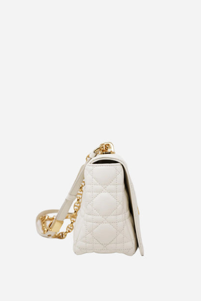 Dior White Medium Caro Bag 2021