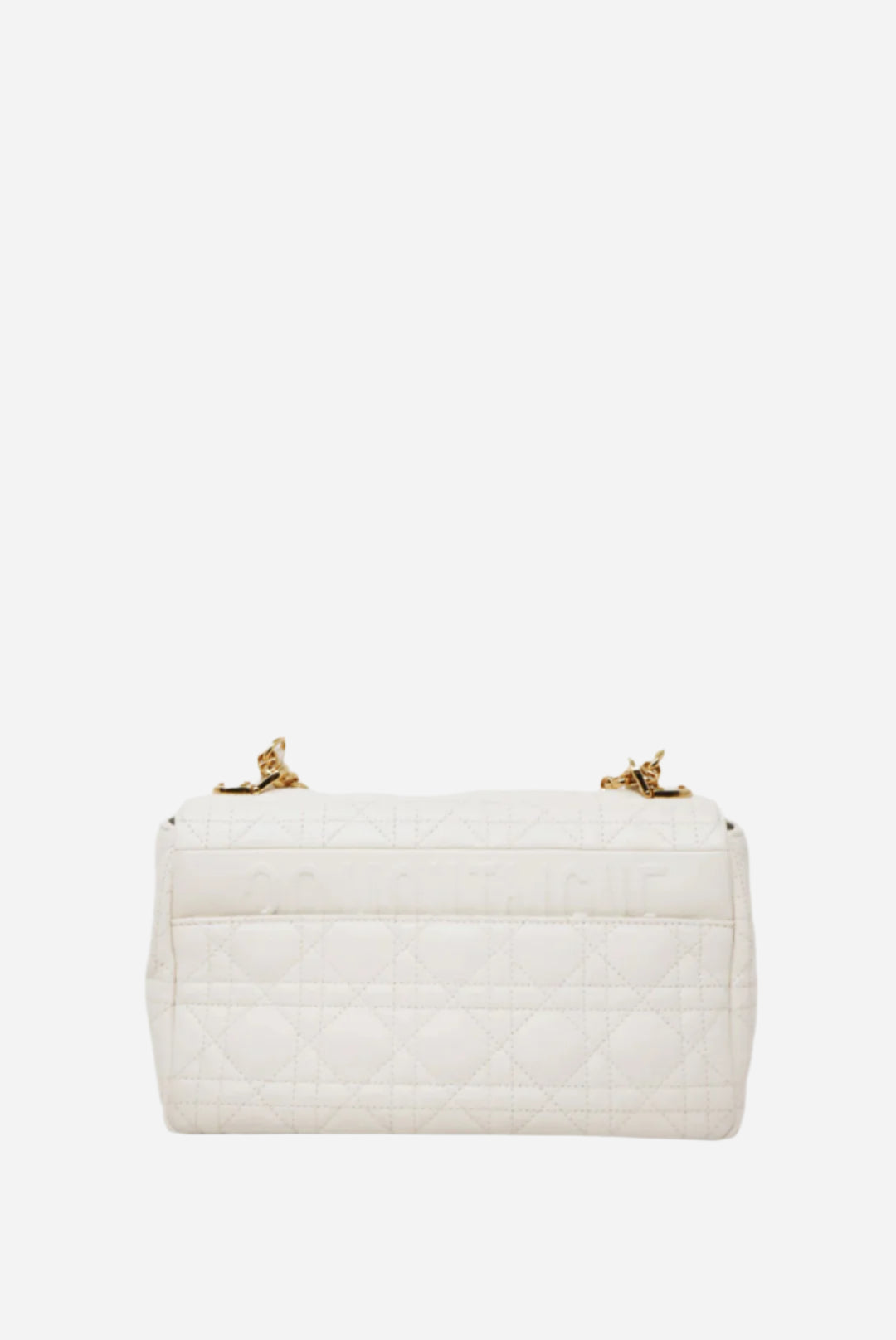 Dior White Medium Caro Bag 2021