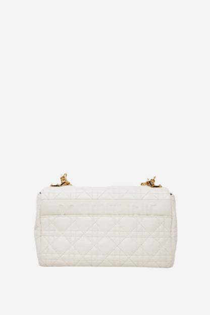 Dior White Medium Caro Bag 2021