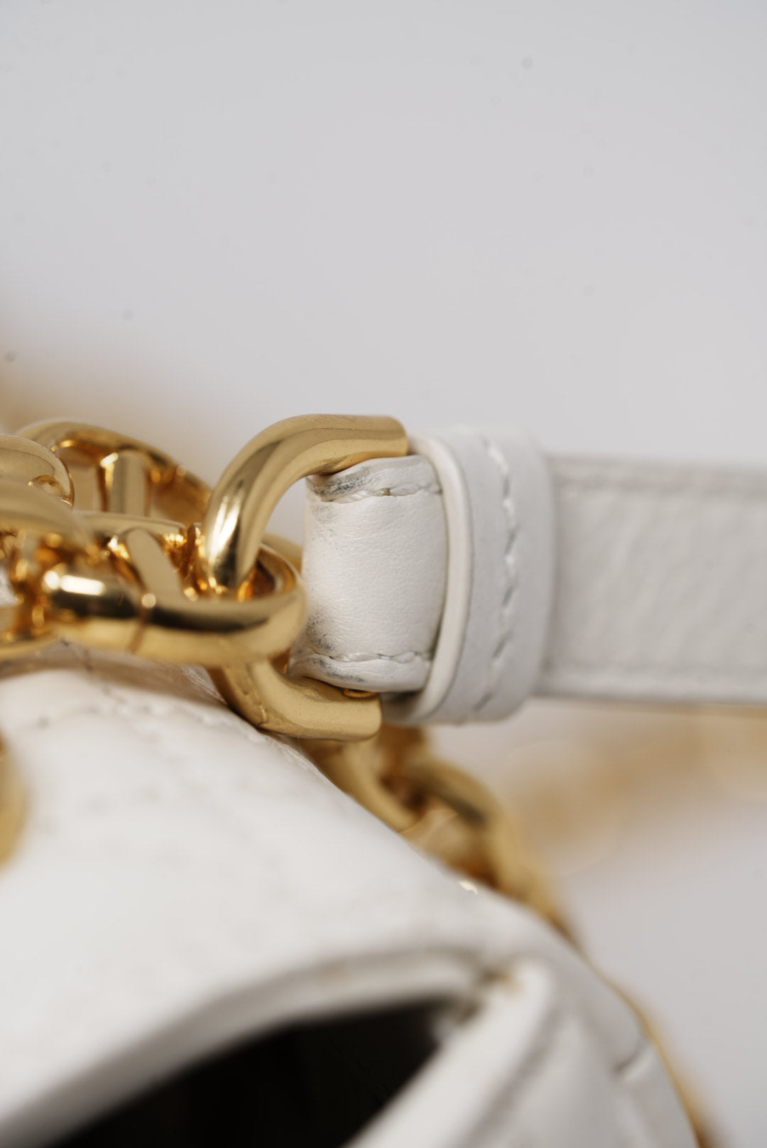 Dior White Medium Caro Bag 2021