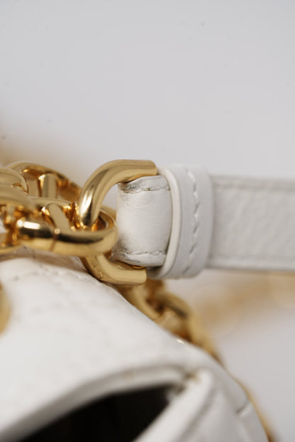 Dior White Medium Caro Bag 2021