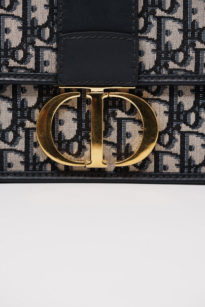 Dior 30 Montaigne Bag Blue Oblique 2018