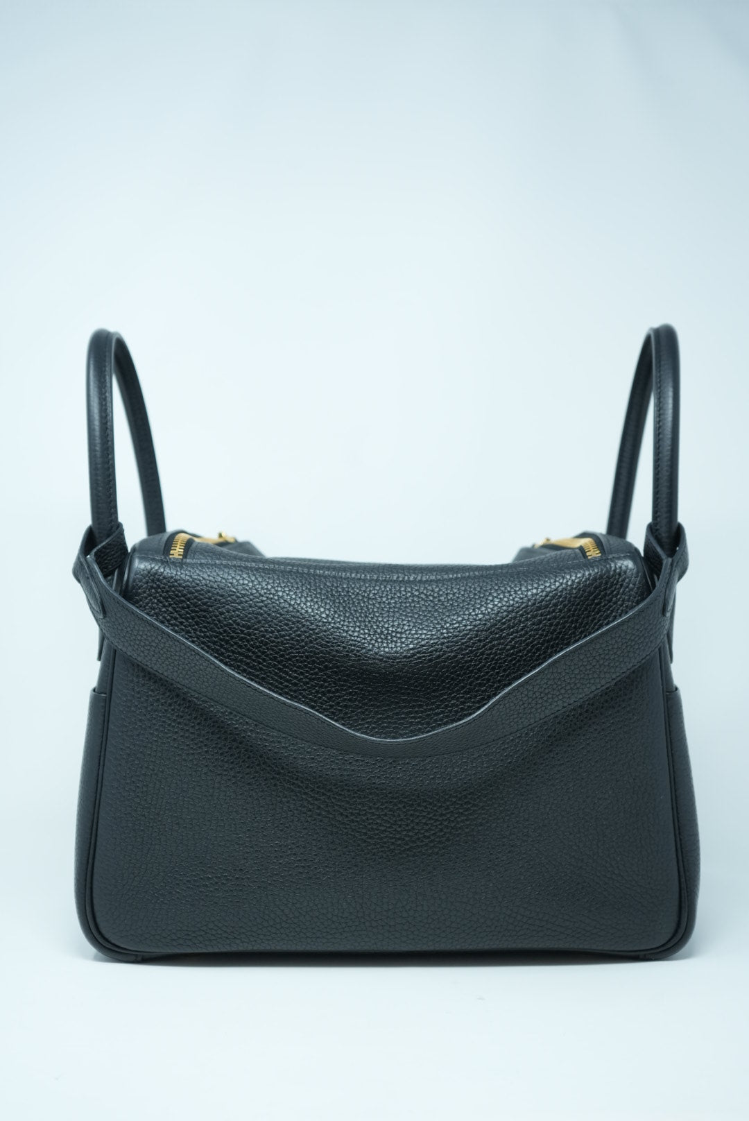 Hermes 2018 Lindy30 Togo Shoulder Bag Black