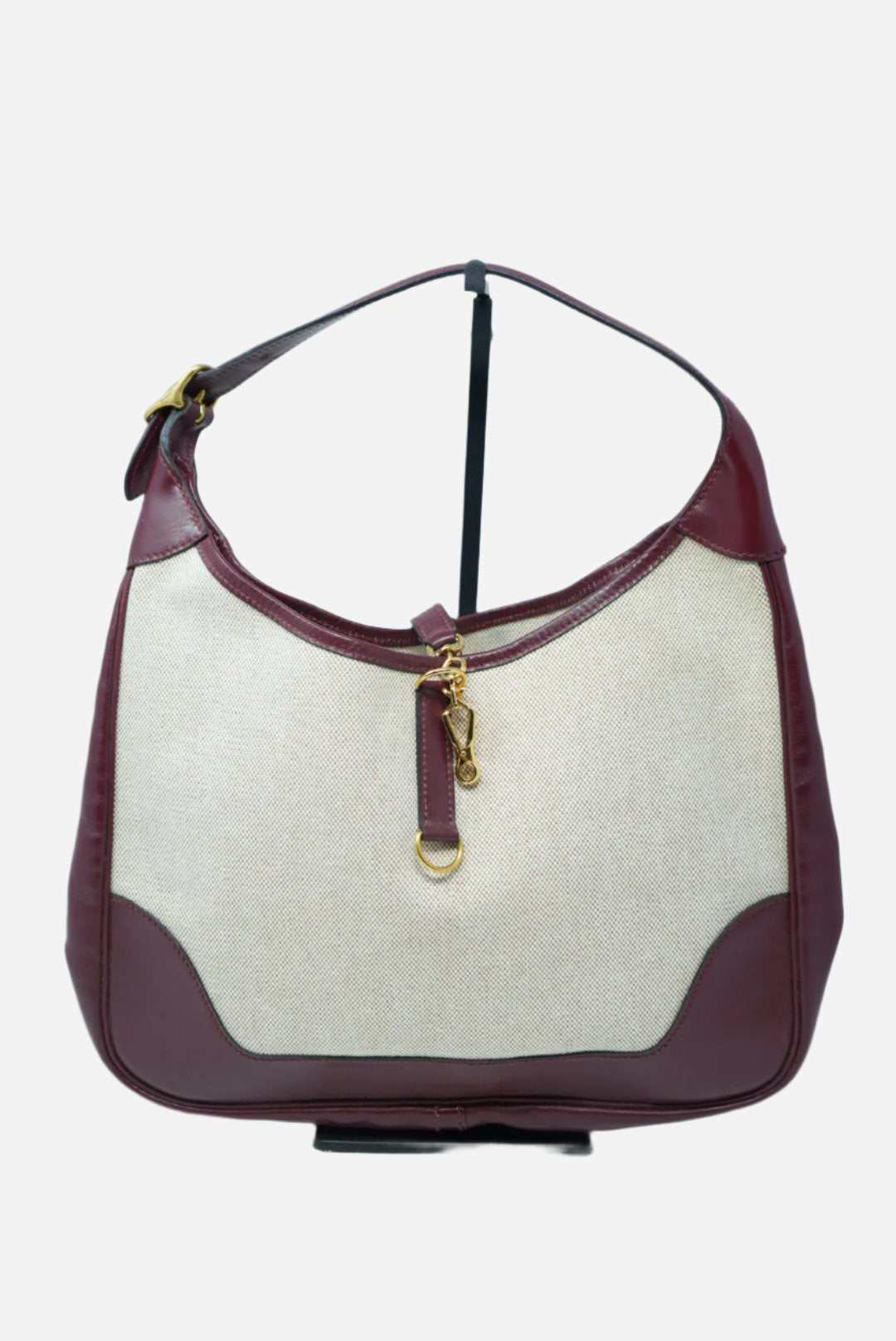 Hermes Vintage Leather&Canvas Shoulder Bag