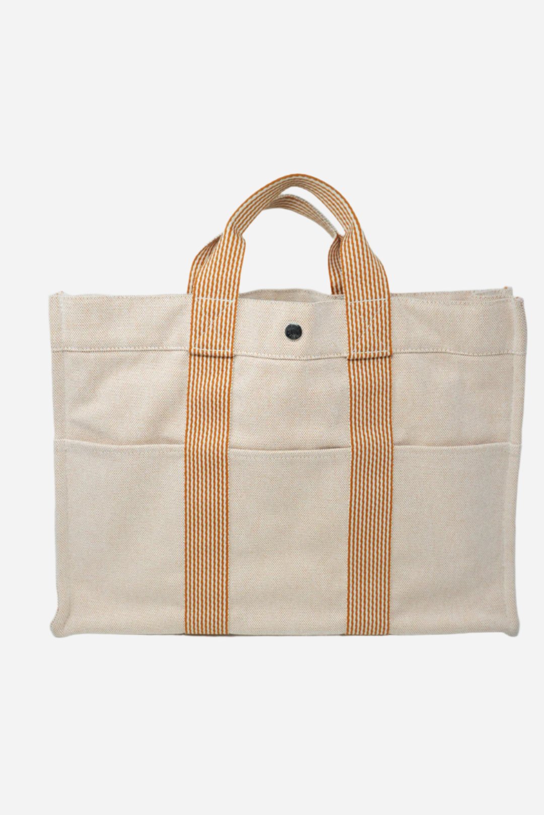 Hermes Canvas Tote Bag Orange