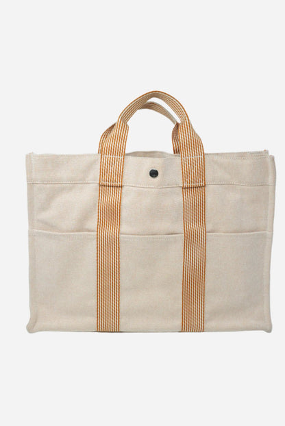 Hermes Canvas Tote Bag Orange