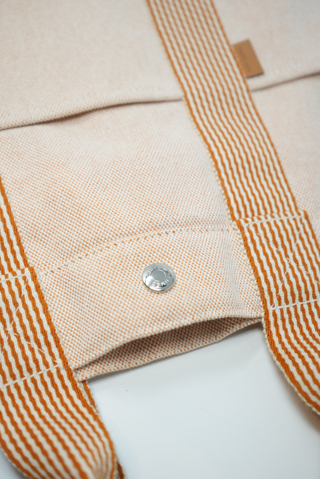 Hermes Canvas Tote Bag Orange