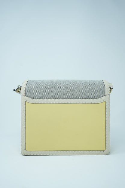 Hermes Roulis 23 Club Ecru-Noir/Jaune poussin/Craie Swift