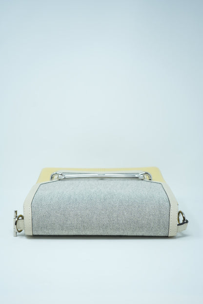 Hermes Roulis 23 Club Ecru-Noir/Jaune poussin/Craie Swift