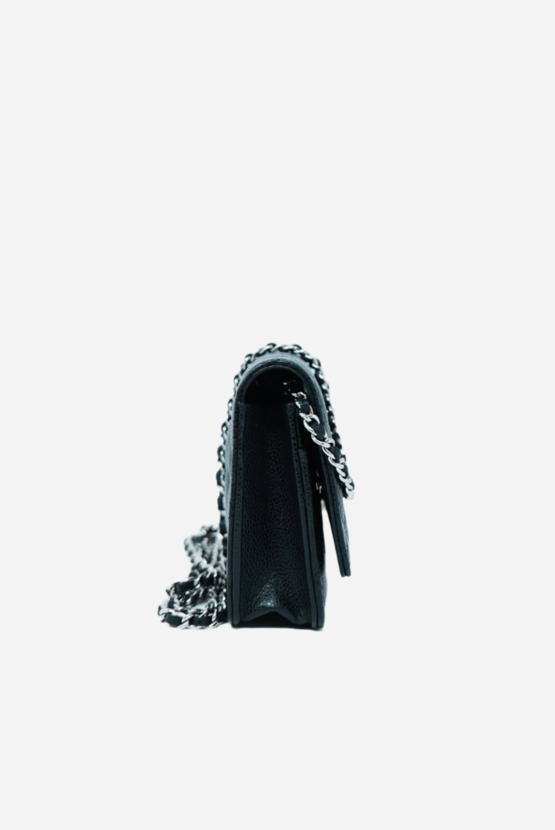 Pre-Owned Chanel Caviar Wallet On Chain
