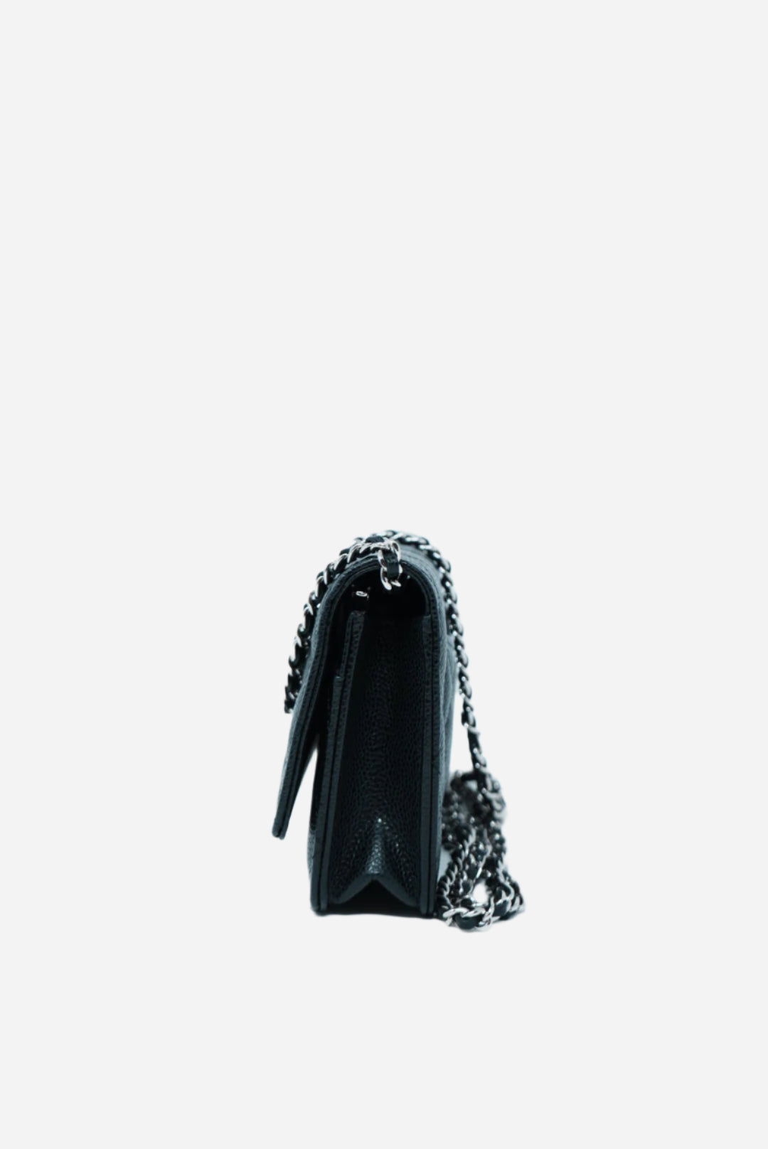 Pre-Owned Chanel Caviar Wallet On Chain