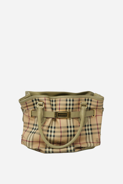 Burberry Haymarket Check Hobo Bag