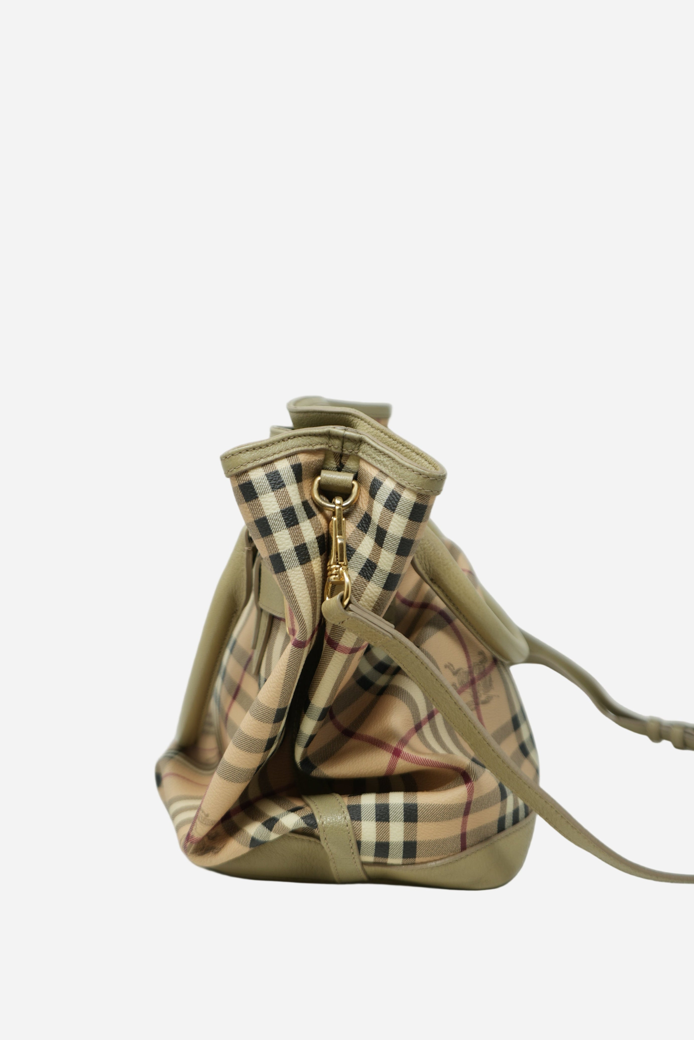 Burberry Haymarket Check Hobo Bag