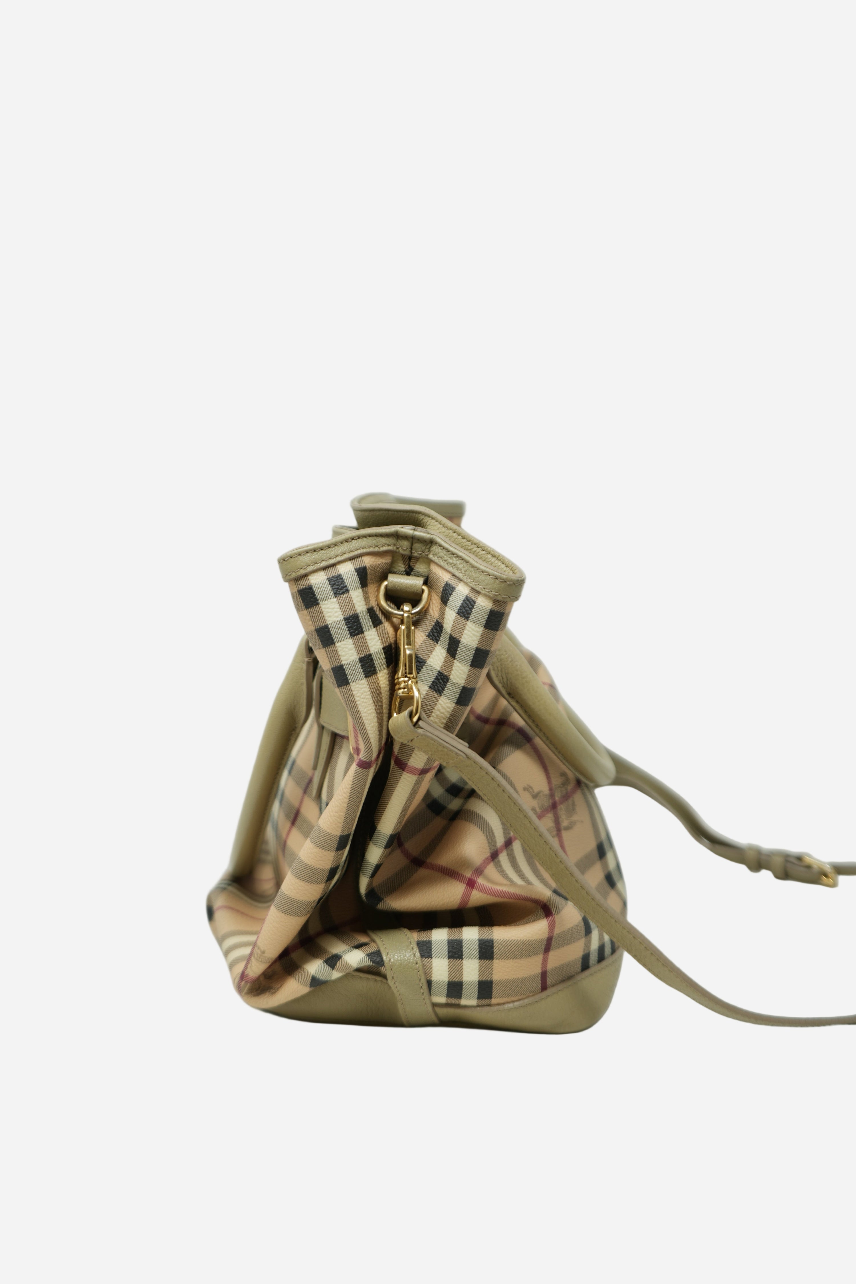 Burberry Haymarket Check Hobo Bag