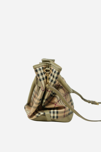 Burberry Haymarket Check Hobo Bag