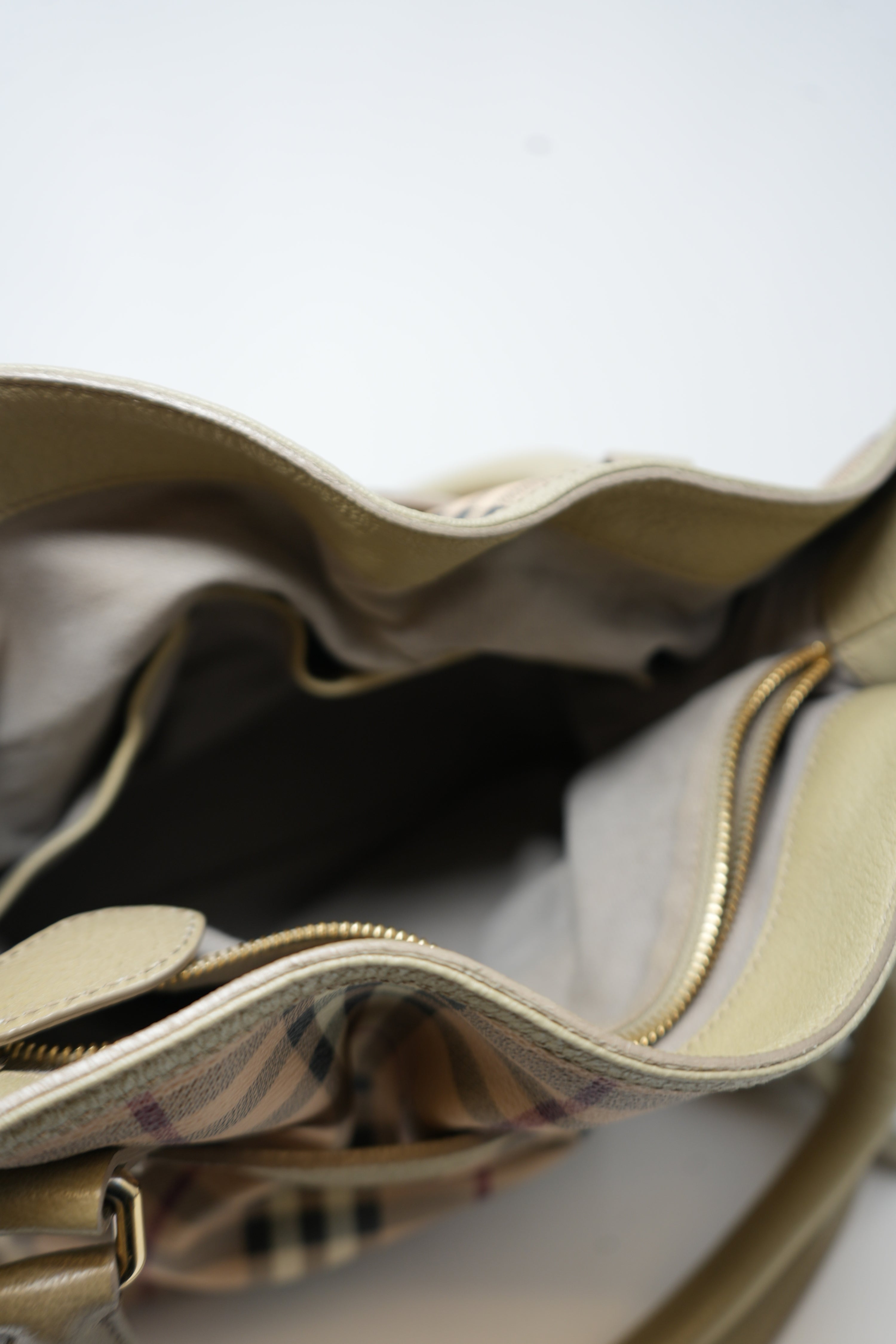 Burberry Haymarket Check Hobo Bag