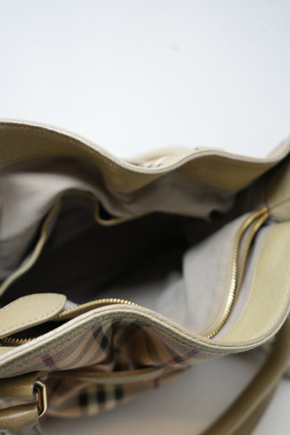 Burberry Haymarket Check Hobo Bag