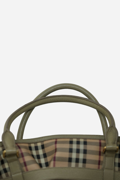 Burberry Haymarket Check Hobo Bag
